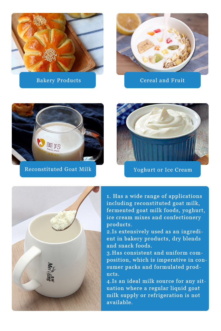 800gm sterilized Full Cream Goat Milk Powder For 3 Years Above