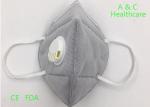 Single Headband FFP2 Face Mask Spunbond Fabric Ffp2 Dust Mask Grey