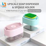 Household Cleaning Kitchen Soap Dispenser 146mm Length Anti Slip