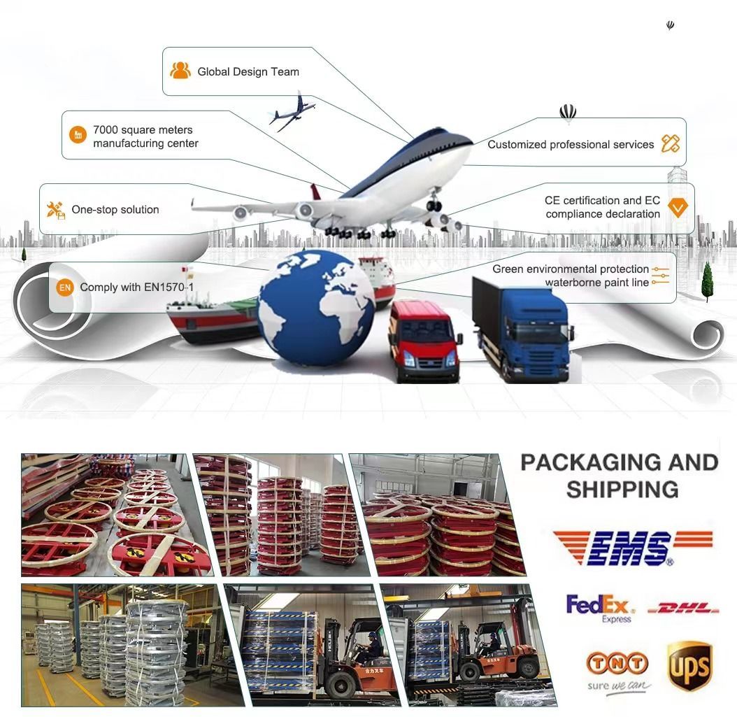 Hydraulic Electric Lift Table Powered Stationary Scissor Lifts with Handrail and Chain and Bellow