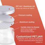 ODM Candy Cookie Jar 85 Caliber PET Transparent Empty Food Grade