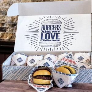 Quality Burger Box Custom Logo Bento Hamburger Disposable Clamshell Packaging Burger Box wholesale