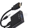 Length Customized Special Cables Bare Copper 1080P HDMI To VGA Converter Cable