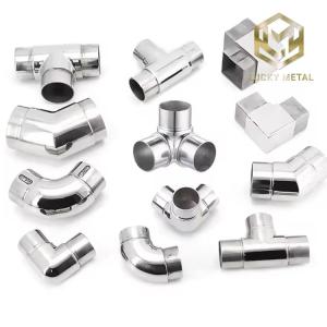 Quality 304 Stainless Steel Glass Accessories Fittings For Connecting Stair Railings wholesale