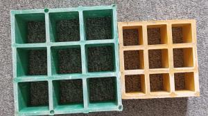 Quality Colorful FRP Grating Fiberglass Floor Grid Outdoor Drain Cover Car Wash Grille 38x38mm wholesale