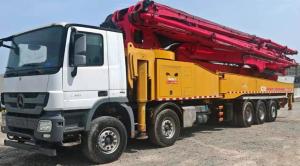 Quality Factory price 2017 year 5 axle 62 M Sany Brand used concrete pump truck with Mercedes Benz wholesale