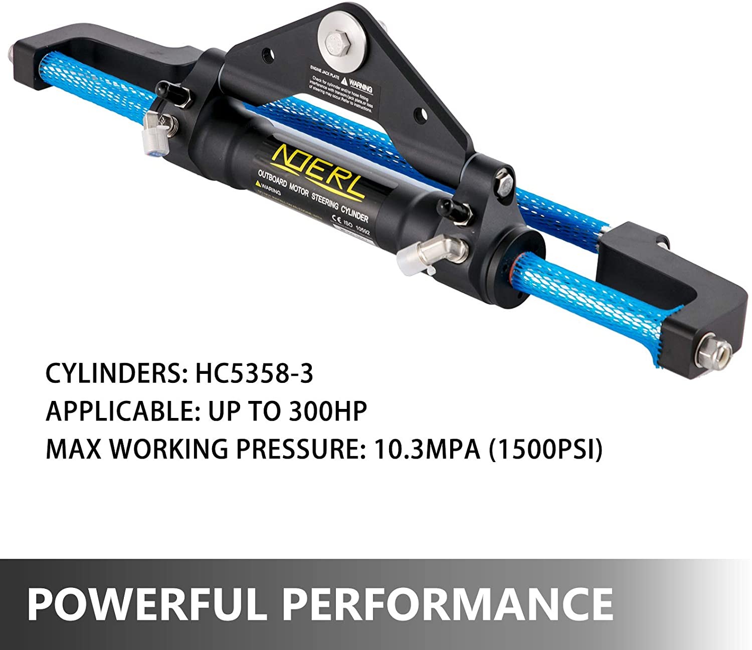 Professional Test Hydraulic Boat Outboard Steering Marine Steering System Kit Cylinder Helm 300HP