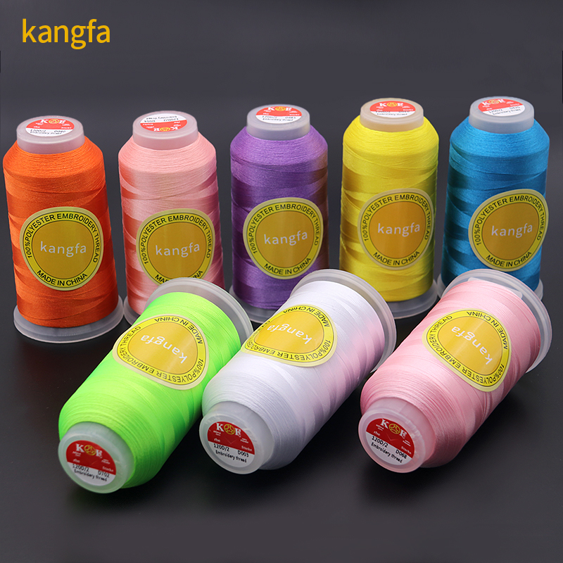 700 Vibrant Colors for 120D/2 Polyester Embroidery Thread on Hard and Thick Materials