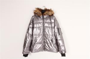 Quality Double Cuff Ladies High Shine Coats And Jackets Clothing 100% Polyester wholesale