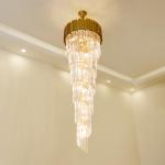 Hotel Theater Villa Large Chandelier Lighting Luxury Stainless Steel Multi-layer