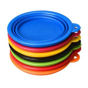 Quality Food Water Collapsible Pet Bowl , Colorful Portable Dog Bowl Collapsible wholesale