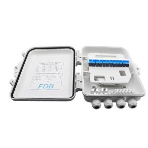 Quality SC 1x8 PLC Fiber Optic Splitter Box IP65 12Cores Wall Mounted wholesale