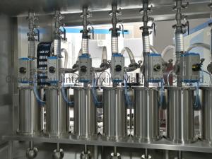 Quality 6 Nozzle Sauce Bottle Filling Machine 40BPM 100-1000ml wholesale