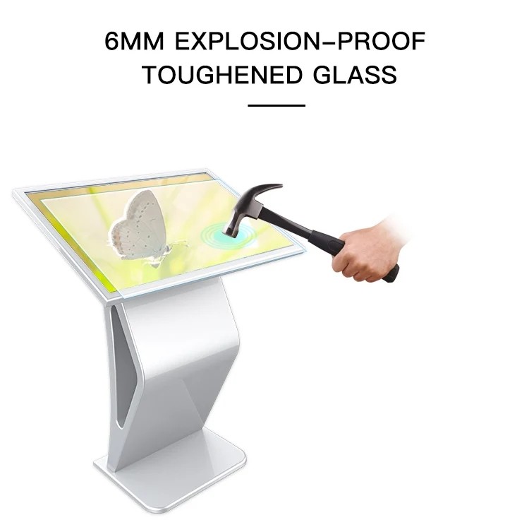 49'' Interactive Self Service Kiosk Exhibition Hall Android Windows 21.5 32 43 55''