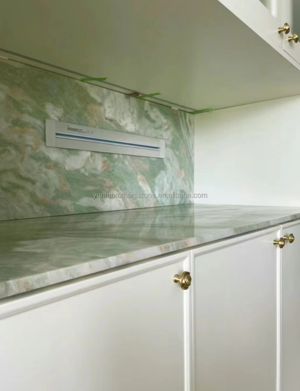 Modern Design Style Big Slab Green Jade Onyx Marble Stone for Bathroom Wall and Table
