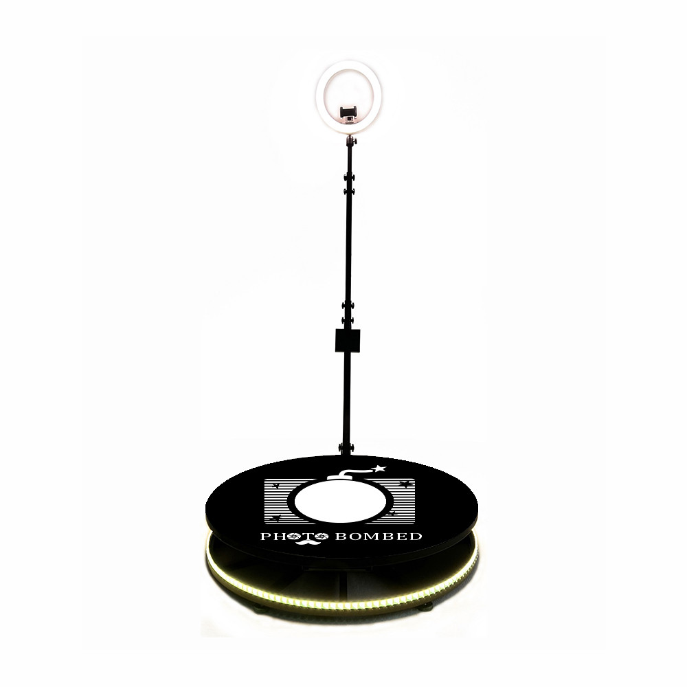 Portable 360 Selfie Photo Booth Platform Automatic Spinning Arm