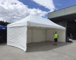 Customizable Food Stall Shelter Canopy Tent Pop Up Trade Show Tents 3x4.5m