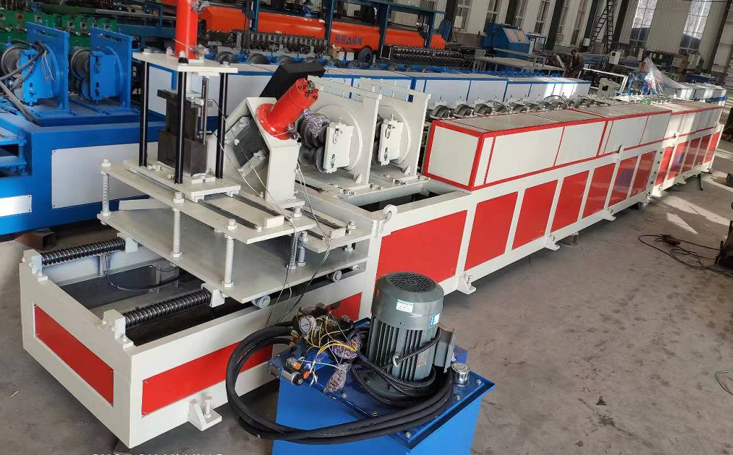Metal door frame machine