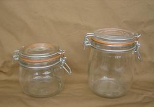 Quality 400ml glass jars with steel buckle wholesale