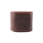 Vegan Real Leather Single Watch Winder Box Display Holder One Slot Watch Case