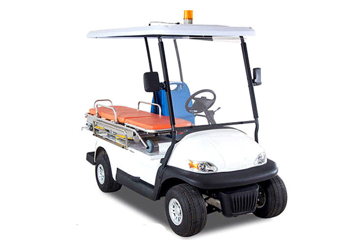 Flexible 48 V Custom Electric Golf Carts 2 Seater With Stretcher For Injury