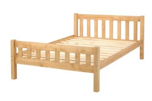 Quality modern double bed pine wood wholesale