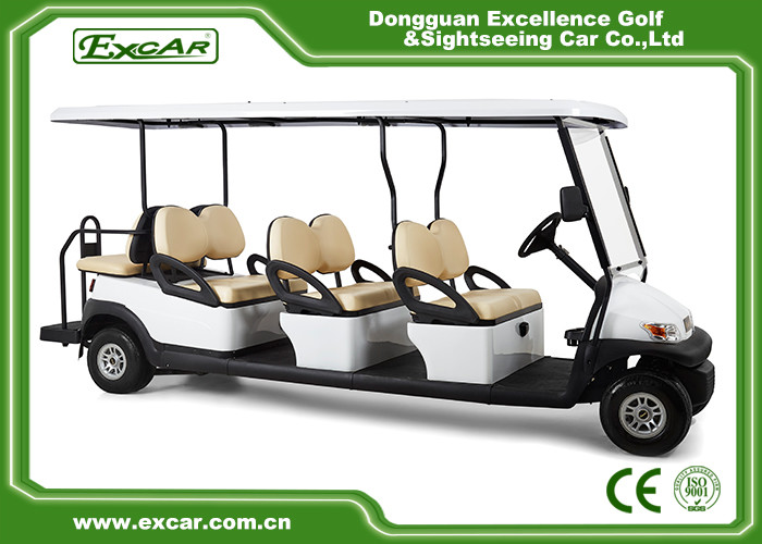 8 Seater Aluminum Chassis 48V Golf Cart 114MM Grounding Clearance