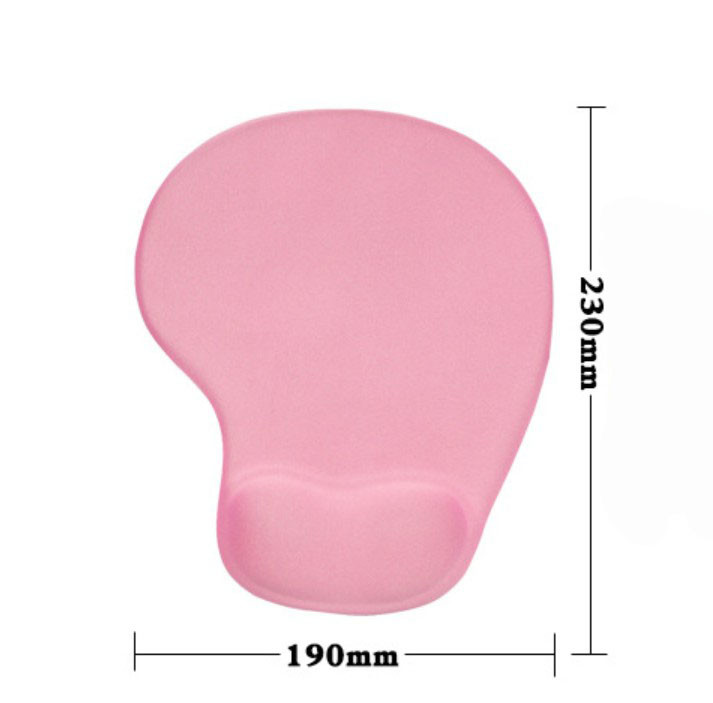 Advertisement mouse pad with wrist protection 23*19cm rubber logo custiomized
