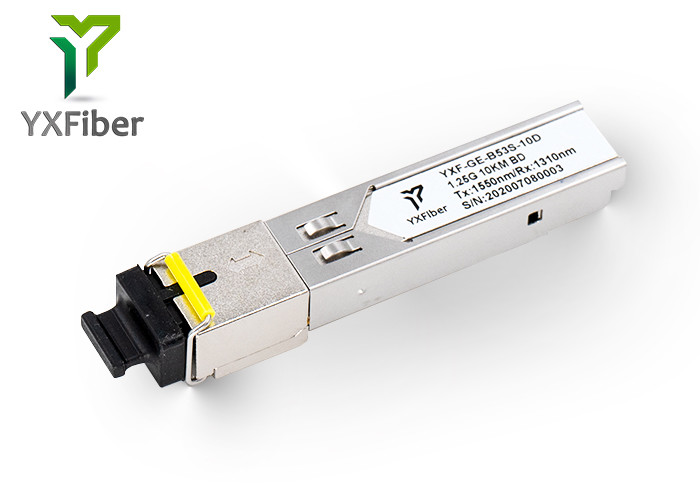 SMF SFP 1.25G 1550/1310nm 10KM SFP Fiber Optical Transceiver Module SC