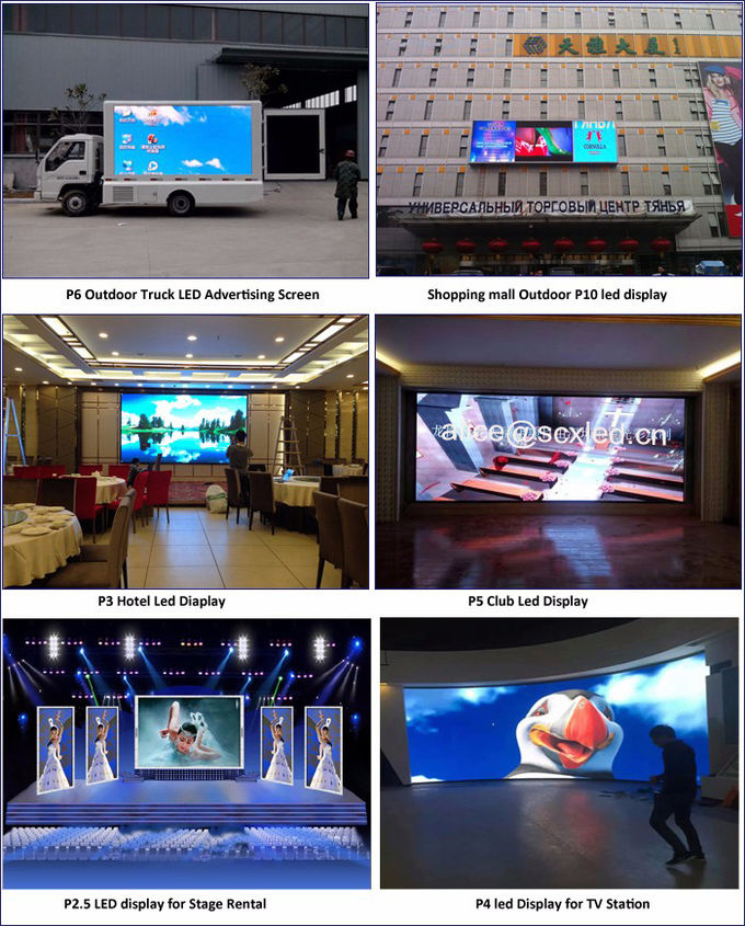 P6 RGB Stage Indoor Full Color Advertising LED Display , 16 Scanning Nova system WIFI