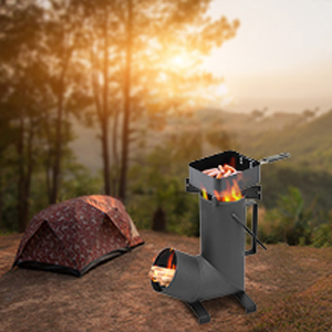 Black Brown Metal Fire Pit BBQ Stove for Patio Garden Fireplace Finishing Powder Coated