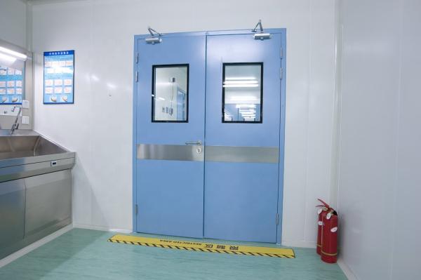 Steel Pharmaceutical Clean Room Door Hermetically Sealed Airtight Interior Door
