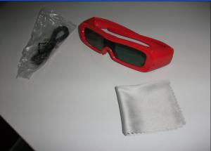 Quality PC Plastic Frame Universal Active Shutter 3D Glasses , IR Glasses Wear wholesale