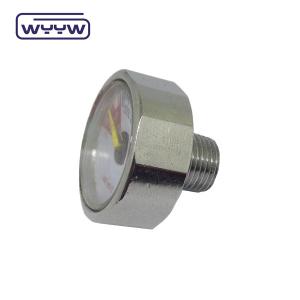 Quality small 25mm G1/8&quot; 1 inch hexagon customized special pressure gauge wholesale