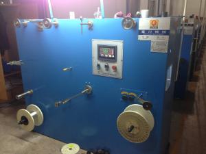 Quality Sky Blue Double Twist Bunching Machine Automatic Wire Rewinding Machinery wholesale