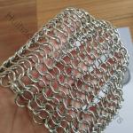7"X 7" Stainless Steel Chain Mail Wire Mesh Scrubbers For Cast Iron Cookware