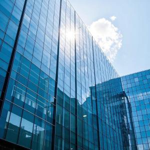 Quality Office / Residential Glass Curtain Wall Soundproof Custom Clear Glass Facade wholesale