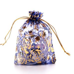 Quality Clear Organza Drawstring Gift Bags 5x7 7x9 9x12 Jewelry Packaging wholesale