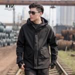 Woodland Camouflage Men's Tactical Combat Jacket Hoody Winter Coat Uniform