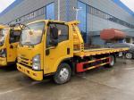 120hp Light Duty Wrecker Tow Truck 6x4 3 Ton Slide Flatbed ISUZ KV100