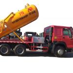 Euro 3 336hp Used Howo 6*4 Vacuum Truck 10 Cbm Sewage Suction Truck In Good
