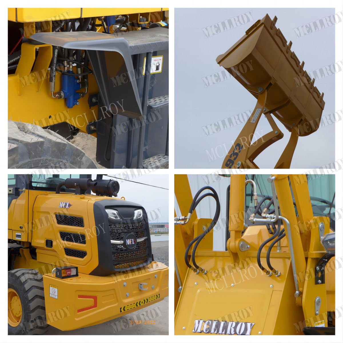 Sand Machine Wheel Loader Machine Yun Nei 490 Supercharged Engine Brand