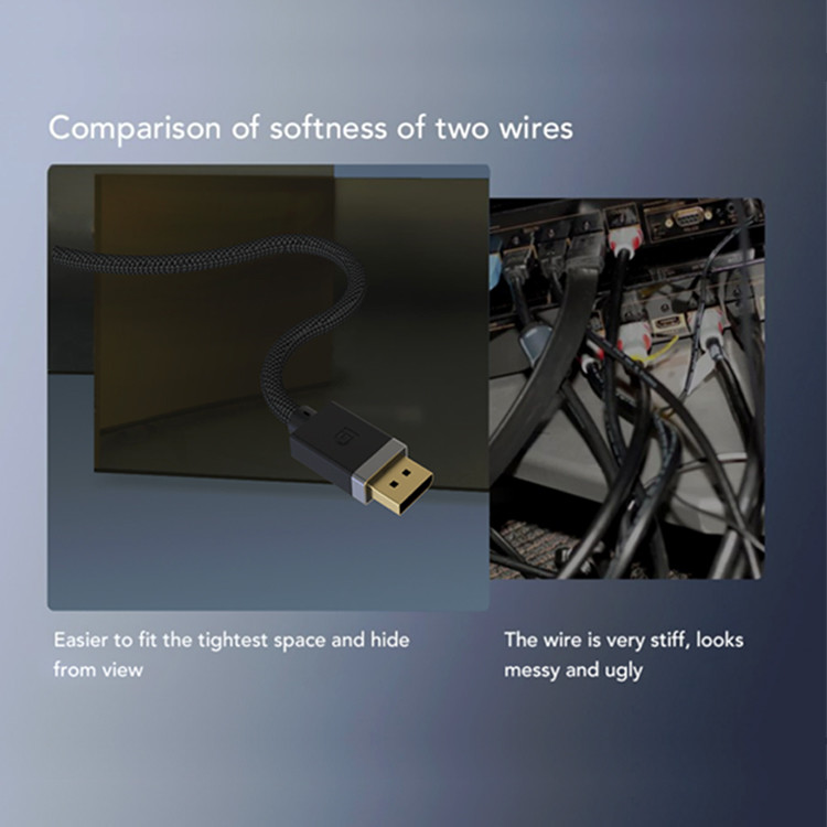 Video Resolution HDR 3 Feet 4K Displayport Cable DP To DP 1.4
