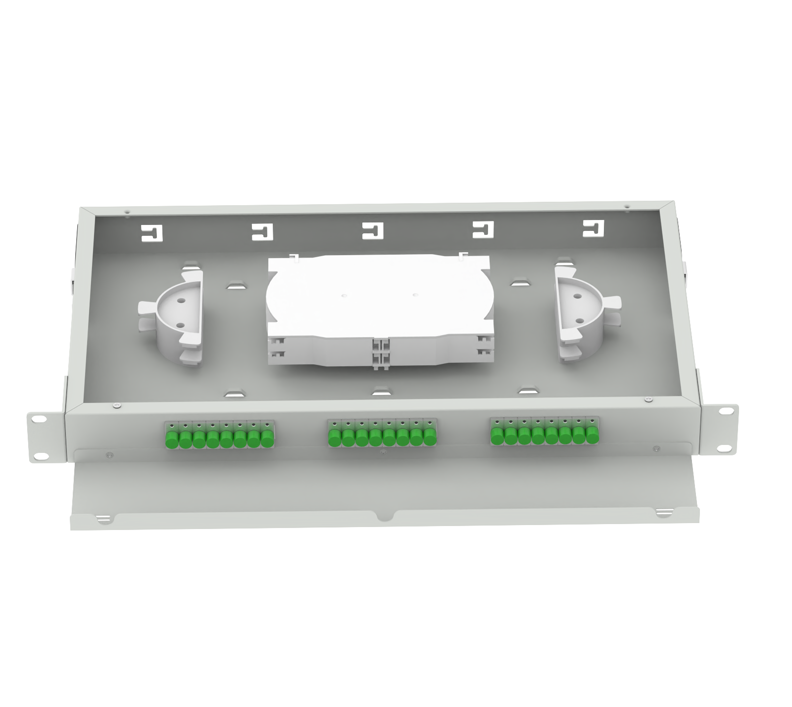 FC APC 24 Ports Optical Distribution Frame for FTTX Network ODN Cold Rolled Steel