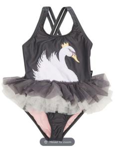 Quality Cute Children 3D Swan Pattern Bikini Toddler Kids Baby Girls Tulle Patchwork Swimwear Sleeveless Swimsuit Bathing Suit B wholesale