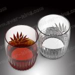 2OZ Custom Round Colored Clear Glass Cup Shot Glass