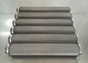 Quality 5um Stainless Steel Wire Mesh Pleated Filter Element High Pressure wholesale