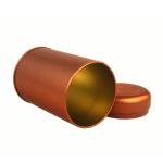 Round Tea Metal Cans with Plus Lid
