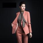 Professional Slim Fit Blazer for Ladies Office Women's Business Suits Two Pieces