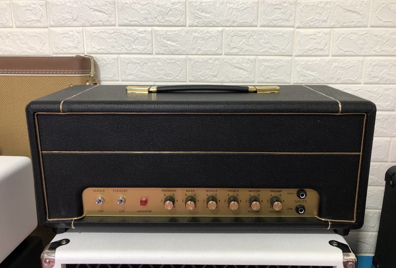 Custom JCM800 2204 MKII 50W Hand-Wired Tube Amp Head with Two Channel Clean Tone with Master Volume and Loop